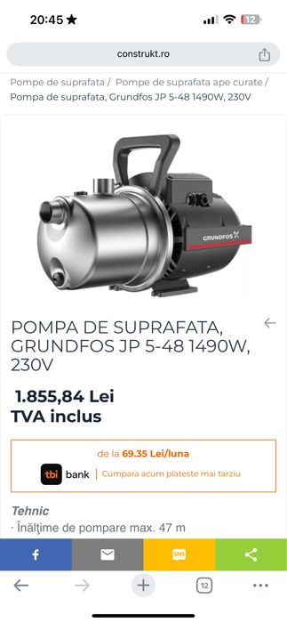 vand pompe de suprafata si ape murdare