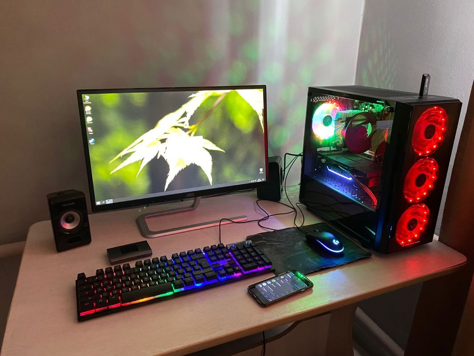 Игровой компьютер в сборе