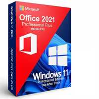 Stick+LICENTA Windows 10 PRO/11/ 7/Office 2016/2019/2021 instalare