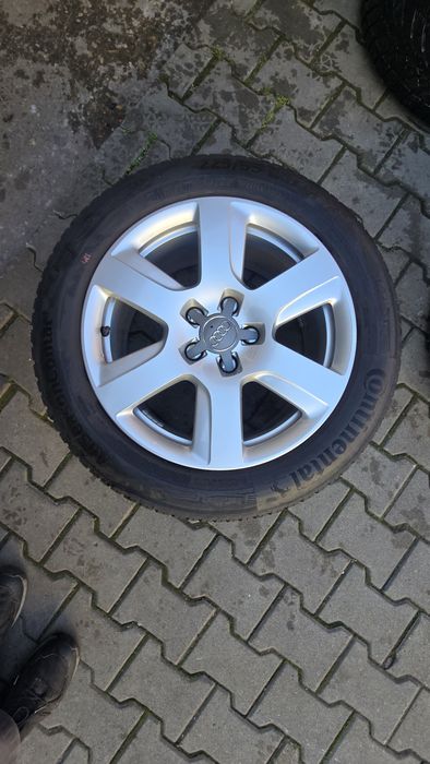 Vând roți complete originale Audi  225 55 17 MS iarnă
