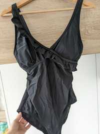 Bonprix Costum de baie gravida M negru volane