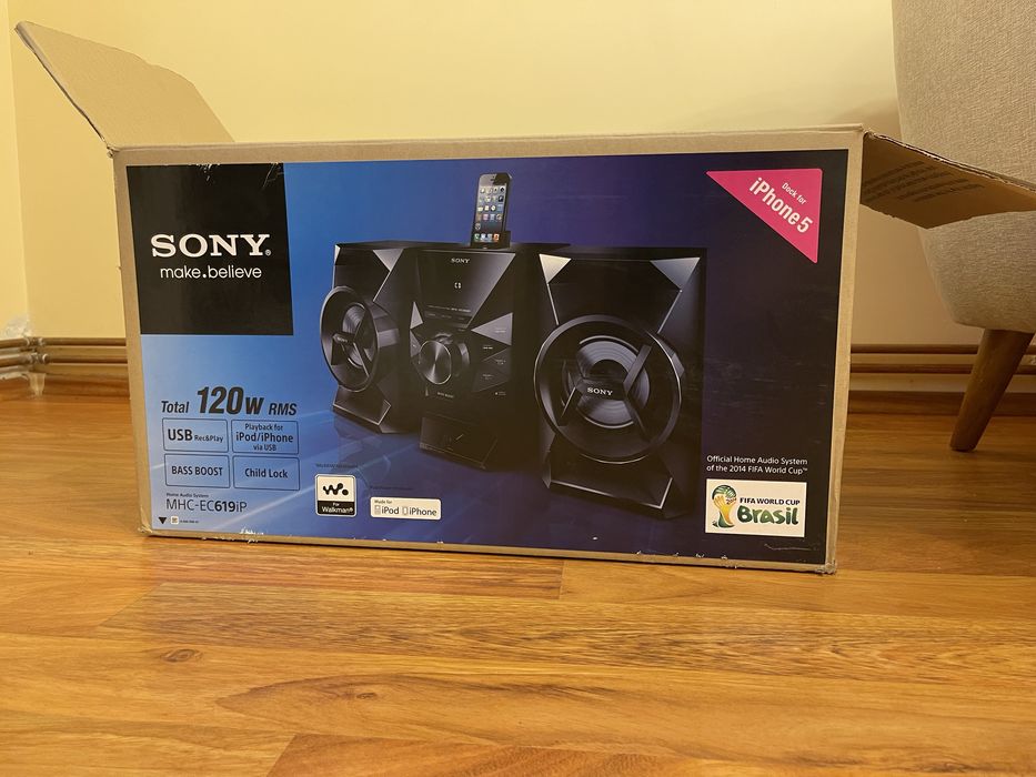 Combina Audio Sony EC619IP, 2x60W, CD Player, iPhone Docking, FM, USB