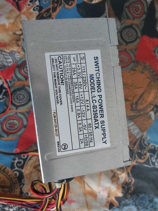 Sursa vintage 350w ideala proiecte old PC LC-B350ATX timp liber hobby