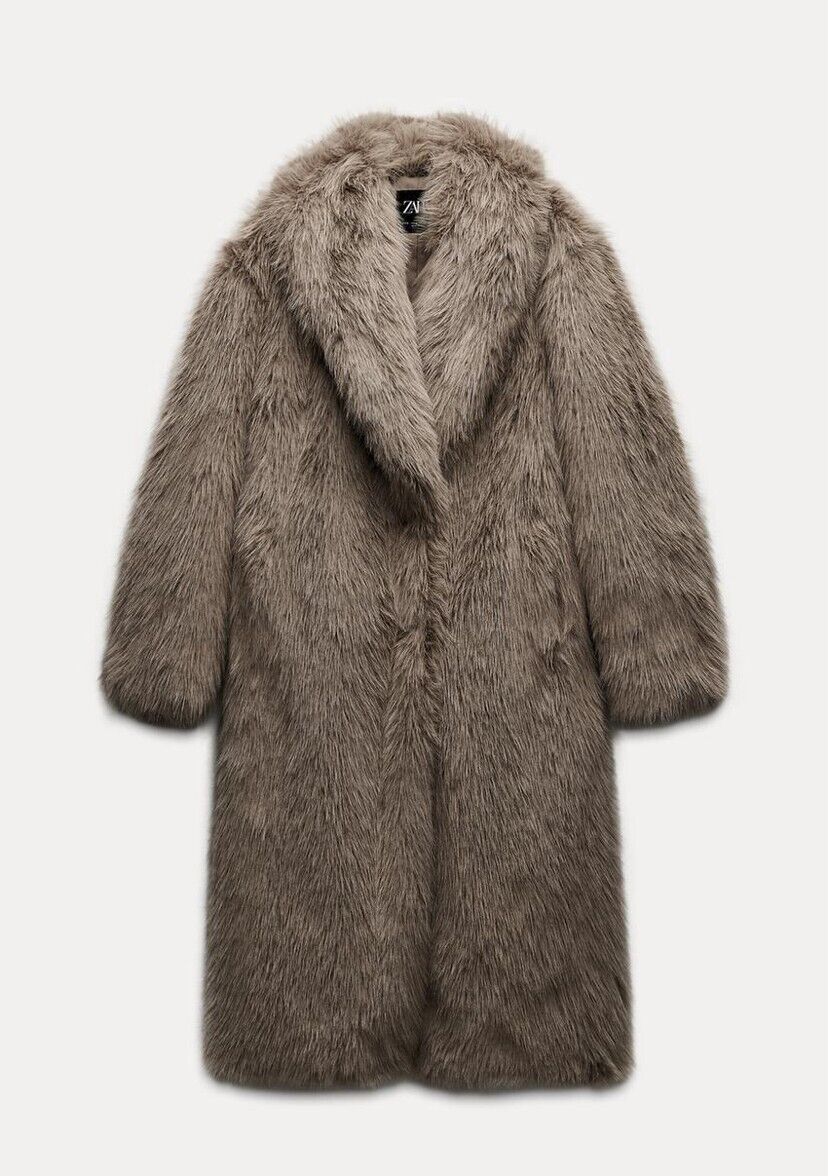 Дълго кожено палто от ZARA