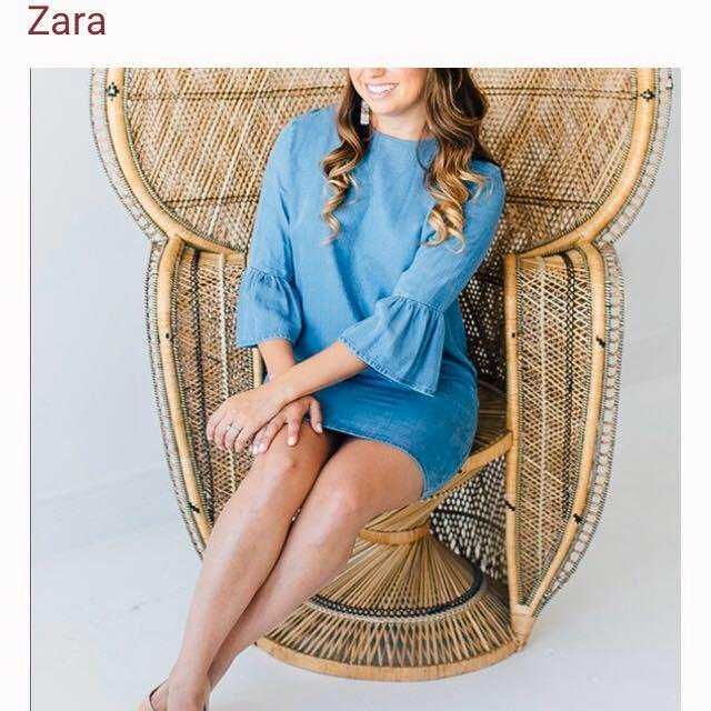 Zara рокля деним