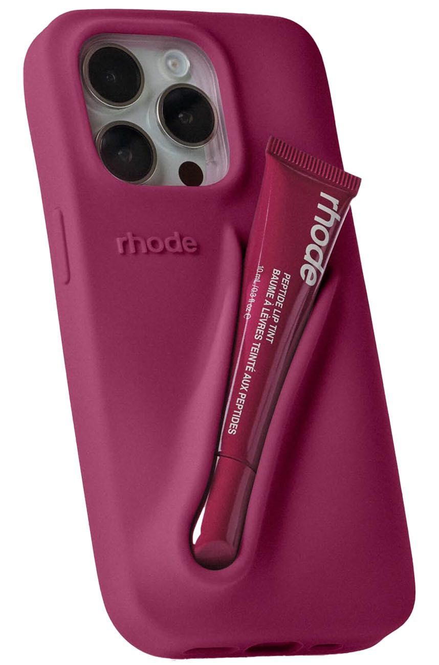 Продавам лимитиран кейс Rhode за iPhone 14 Pro + 2 lip gloss от Rhode