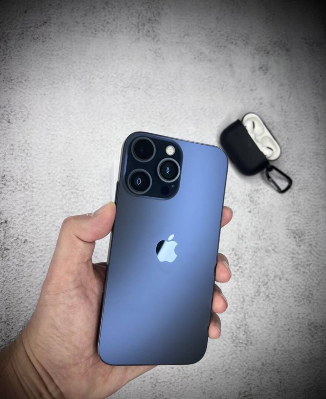 iPhone XR в корпусе 15  Pro/ Max blue titanium