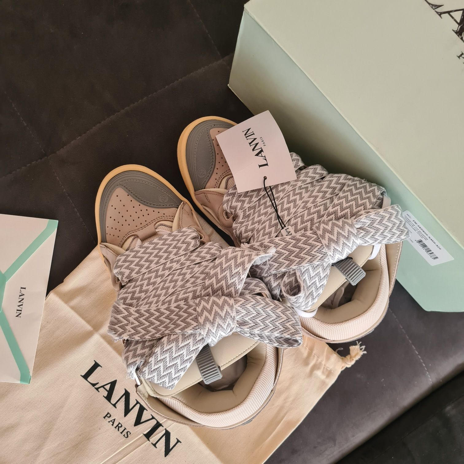 Adidasi Lanvin Curb Lace-up - piele naturala/size 36-45/full pack