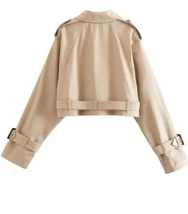 Zara кроп тренч яке