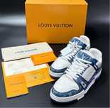 Adidasi Louis Vuitton Trainers baby blue albastri