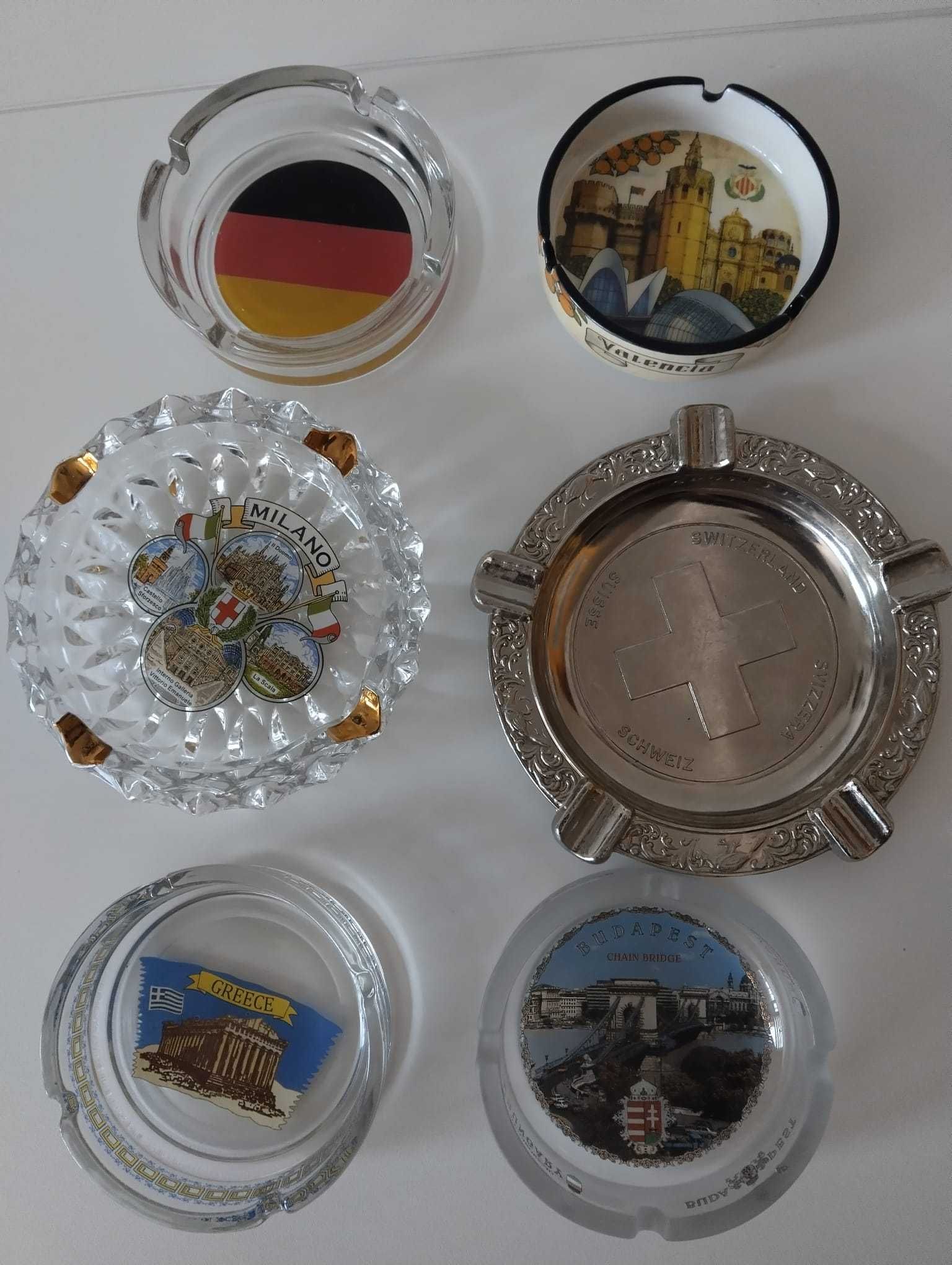 Пепелник - сувенир от различни държави, 6 броя, лот