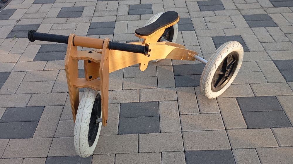 Tricicleta lemn EBIKE 3 in 1