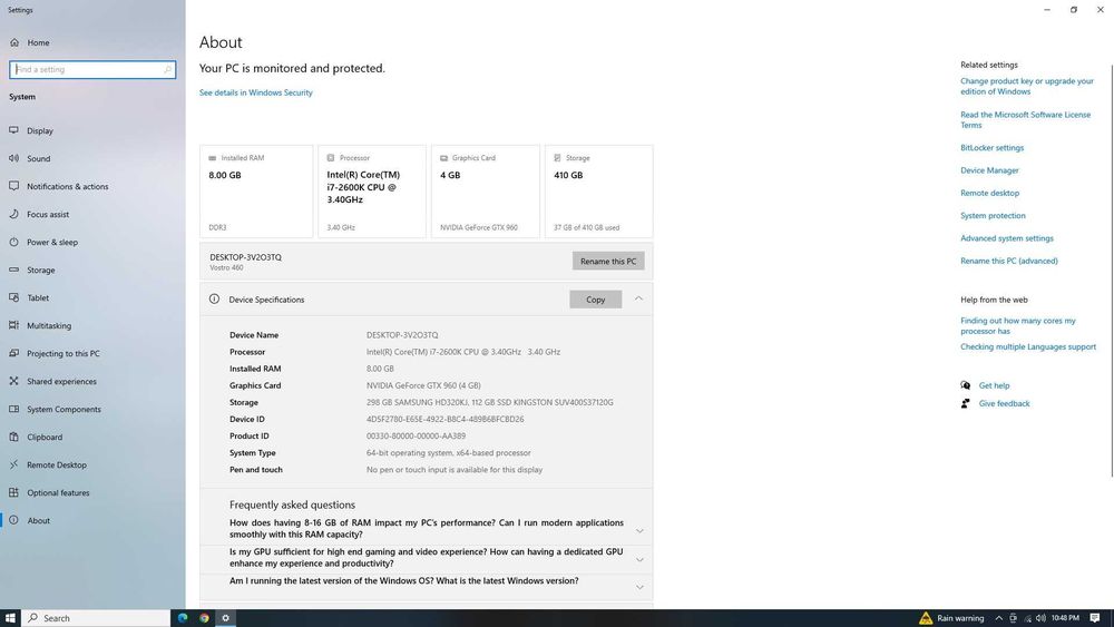 Unitate Pc i7 dell vostro 460