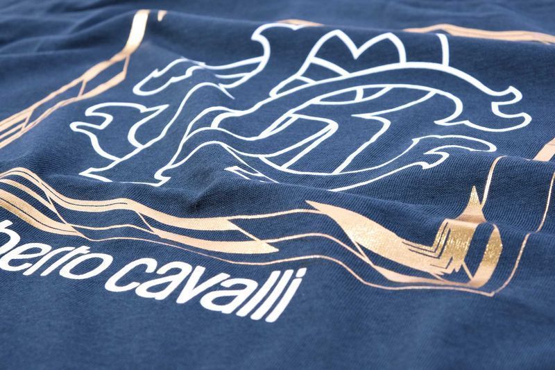 ПРОМО Roberto Cavalli-L и XL-Оригинална тъмно синя тениска