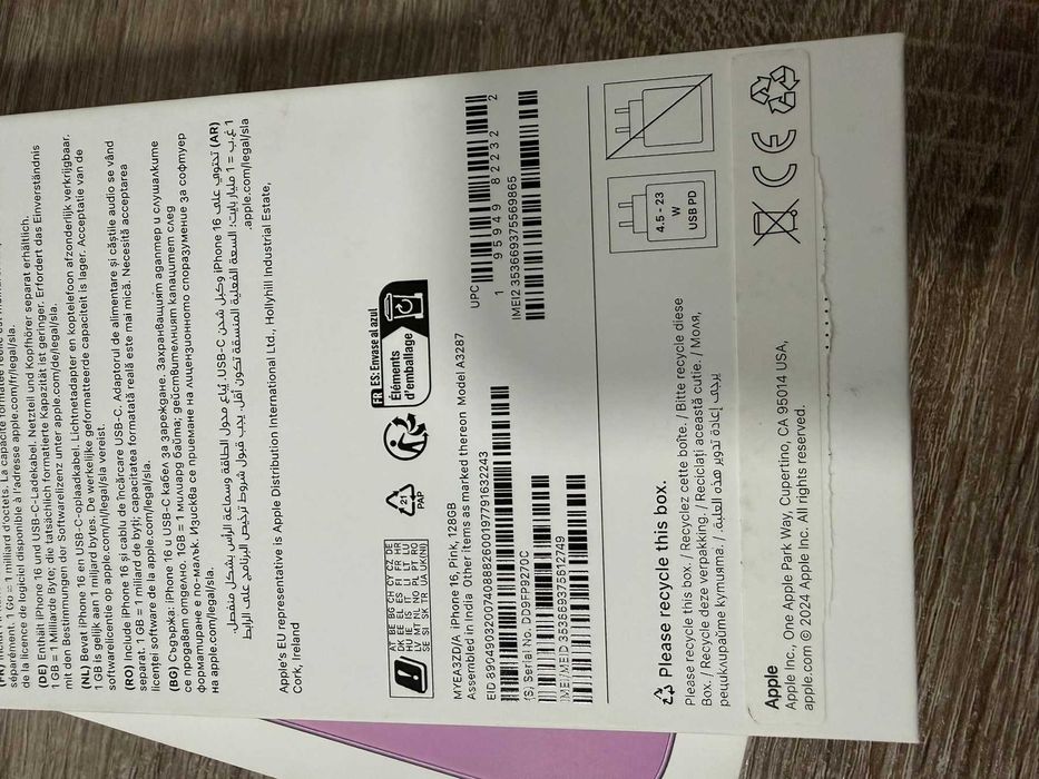 iphone 16  Pink 128gb