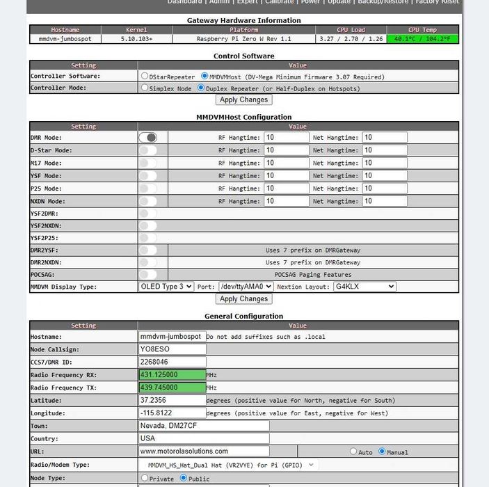 Hotspot MMDVM [  DMR, D-Star, YSF C4FM, P25 ]