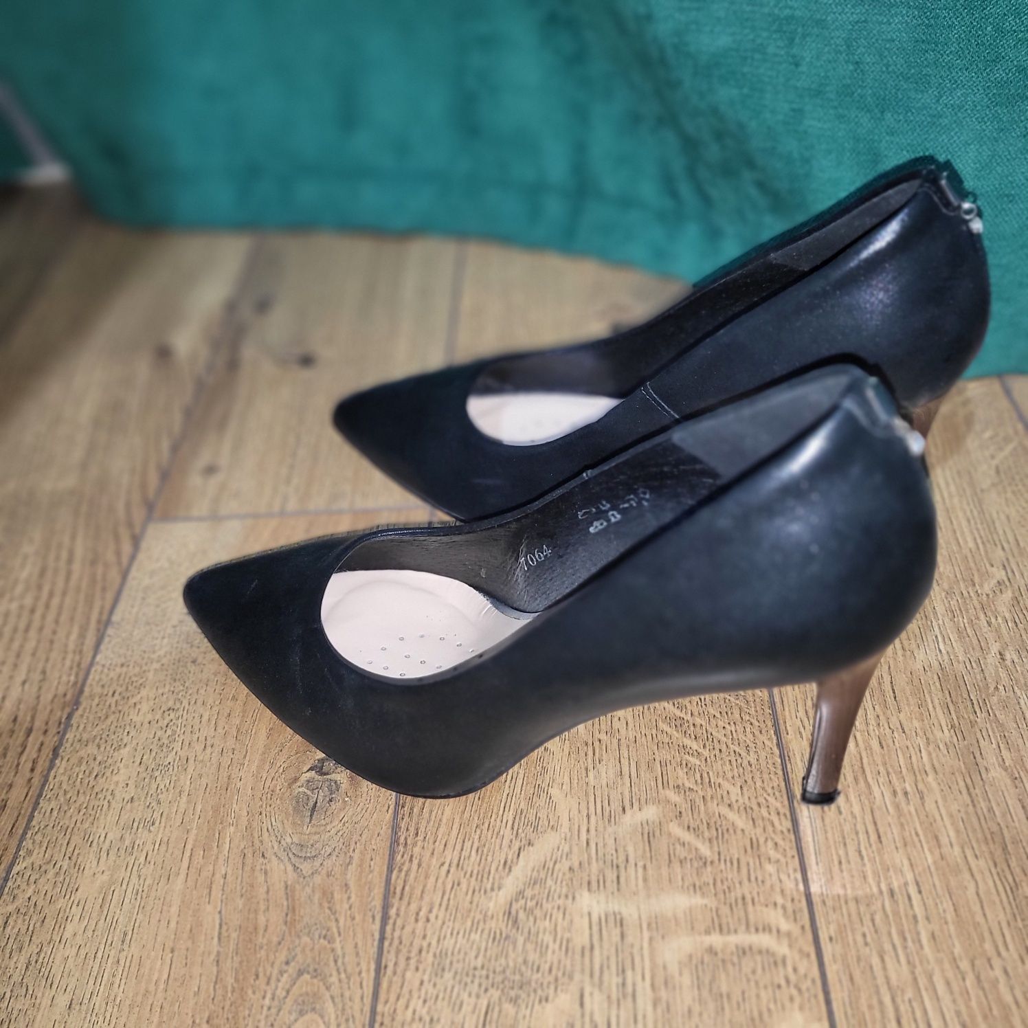 Pantofi piele negri