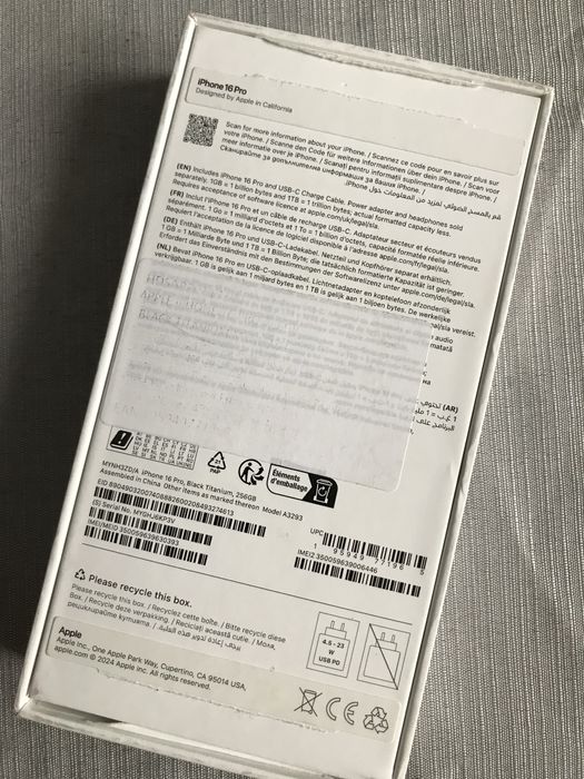 Iphone 16 pro 256Gb
