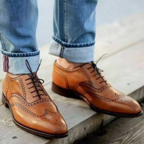 Pantofi oxford 38 brogue Asos piele naturala