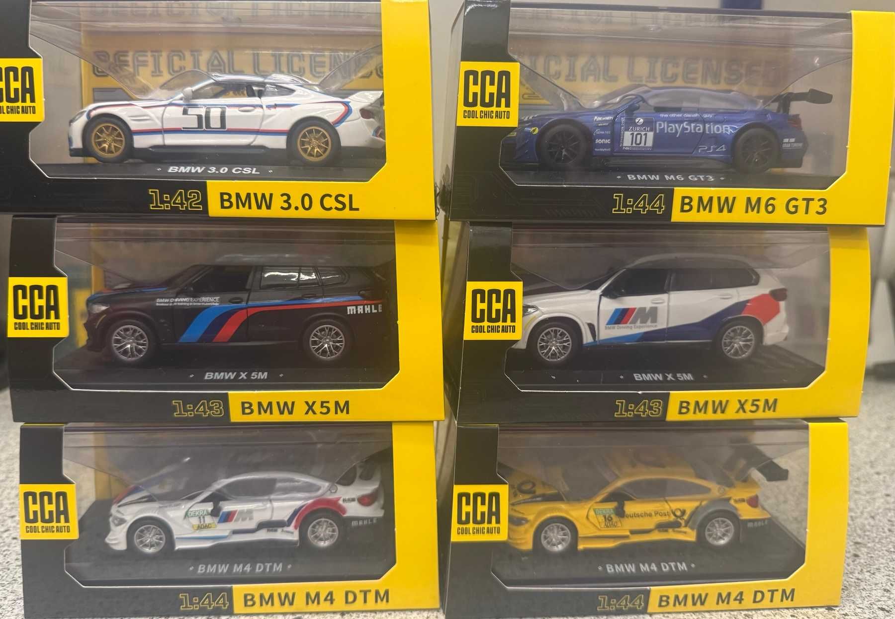 Чисто нови колекционерски метални колички BMW