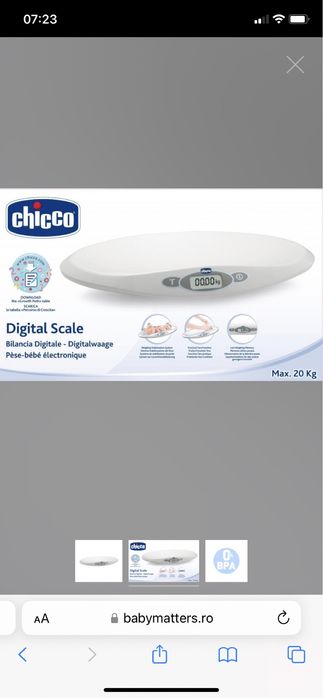 Vand cantar Chicco in ambalaj original