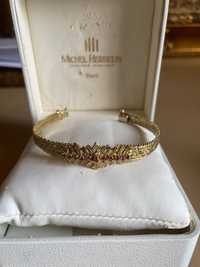 Superb set de lux,- Michael Herbelin-, argint placat cu aur, Franta