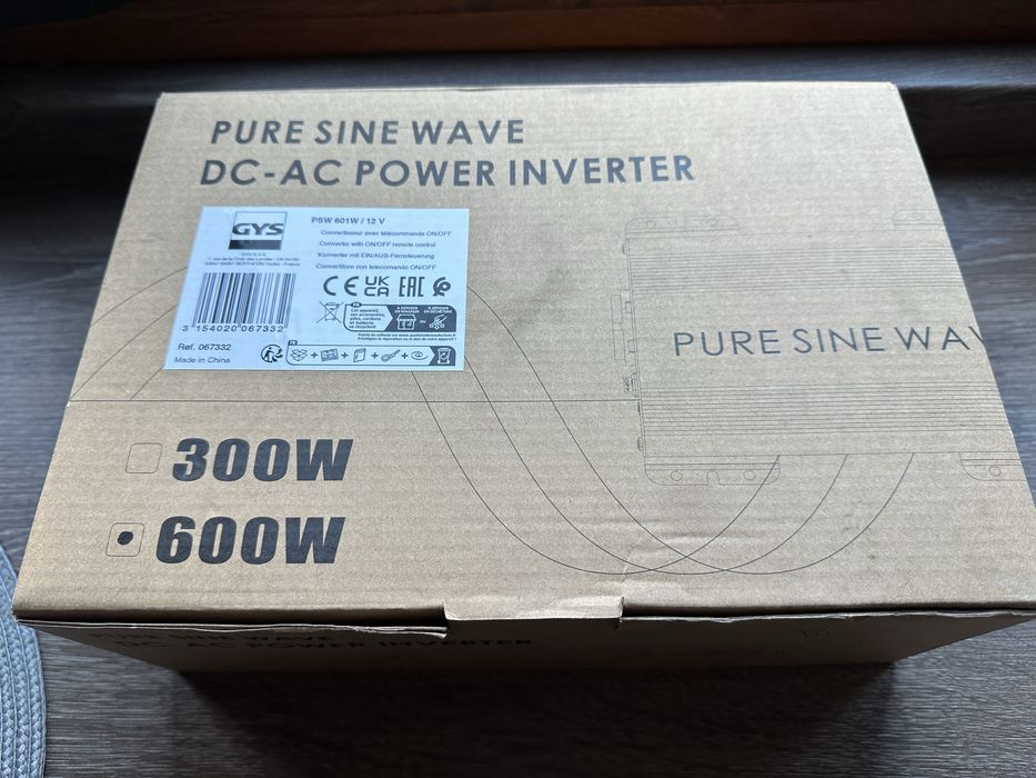 Vand invertor 220v Gys Franta nou sigilat 600w
