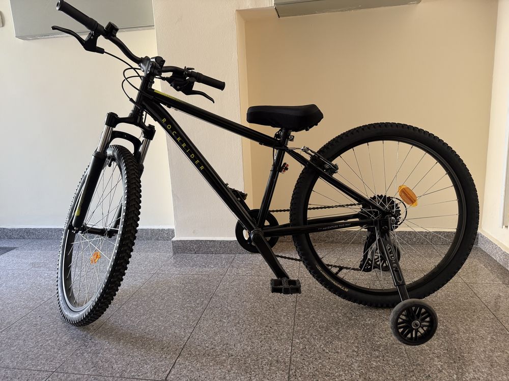 Детски планински велосипед 24" Rockrider ST 500, ЧЕРЕН