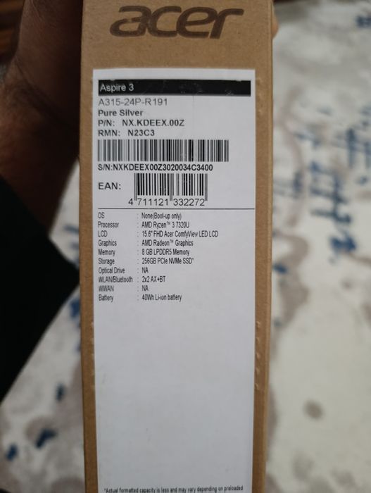 Acer Aspire 3 15.6 FULLHD