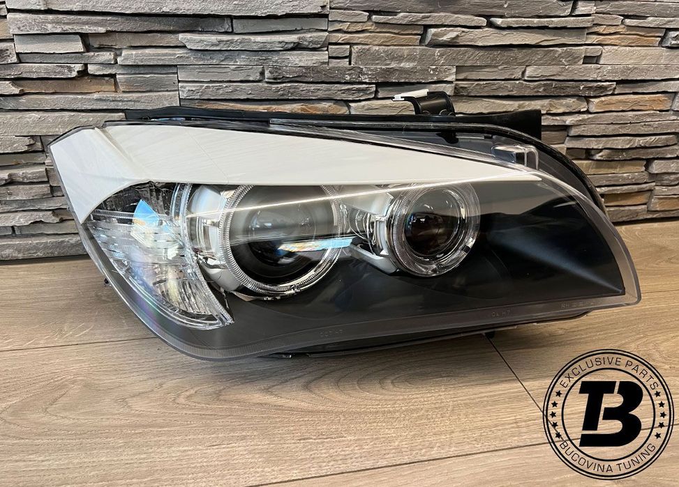 Faruri LED Angel Eyes compatibile cu BMW X1 E84 Xenon Design