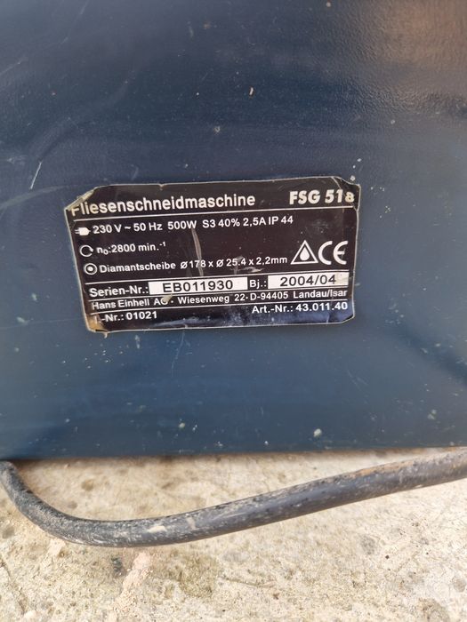 Masina electrica de tăiat gresie/faianță