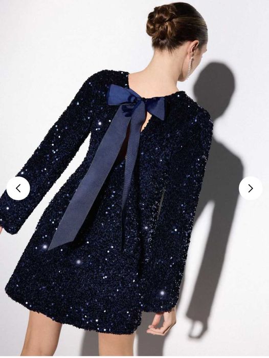 Нова празнична рокля Mohito тъмно син цвят