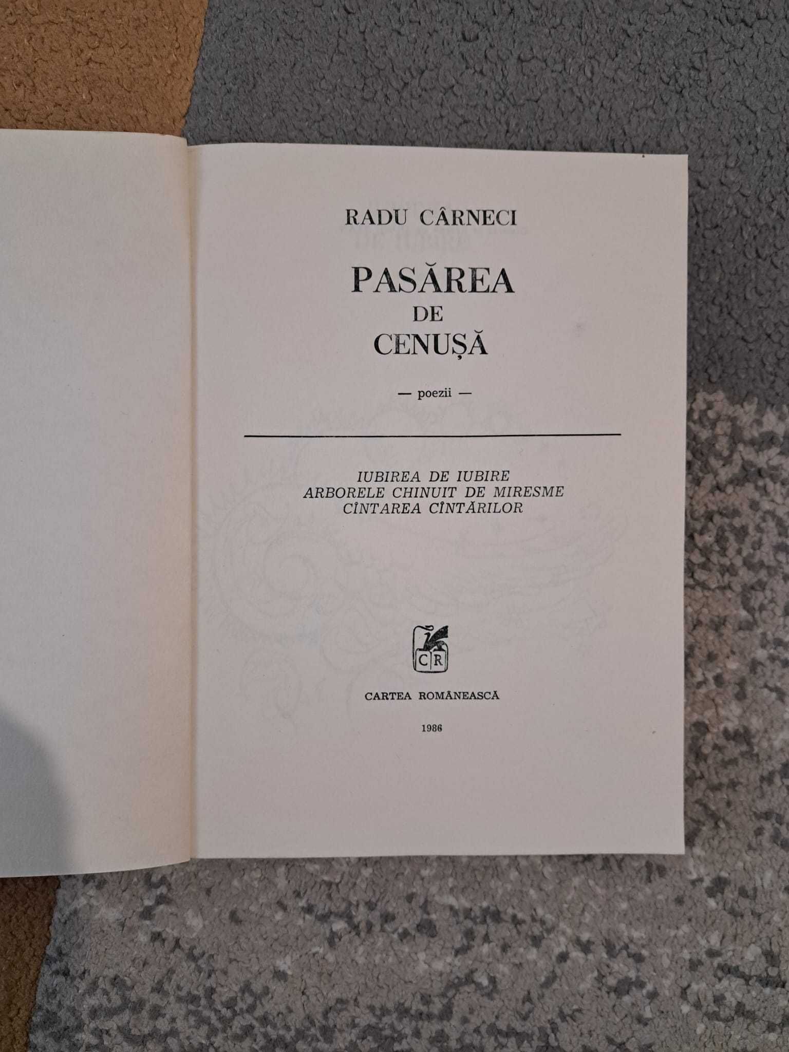 Poezii Radu Carneci - Pasarea de Cenusa