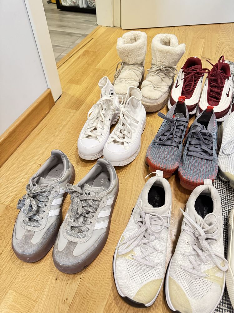Nike, adidas, converse, balenciaga, miu miu