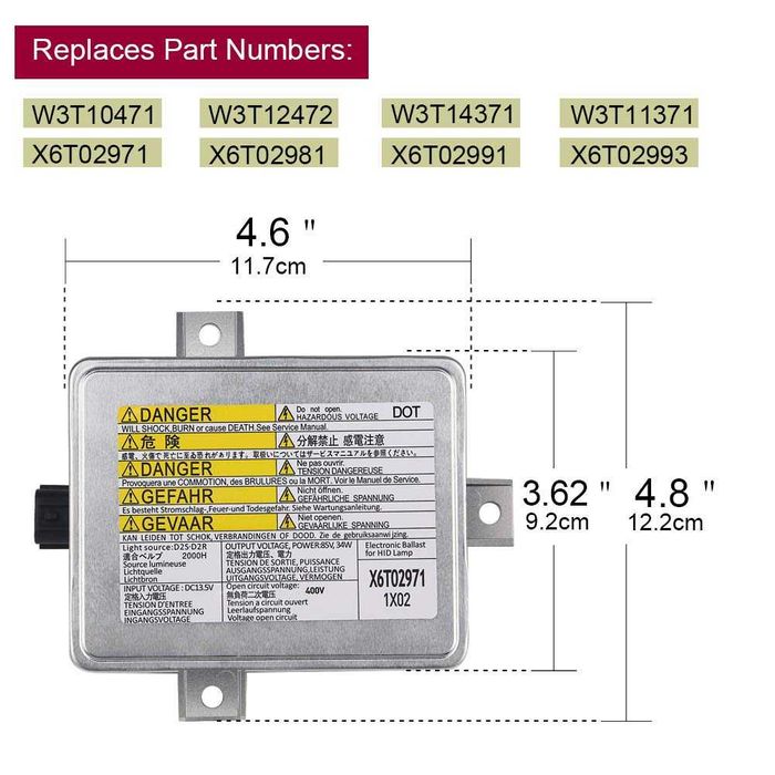 Нов Ксенон Баласт W3T10471 - Honda Acura Mazda Mitsubishi - Гаранция