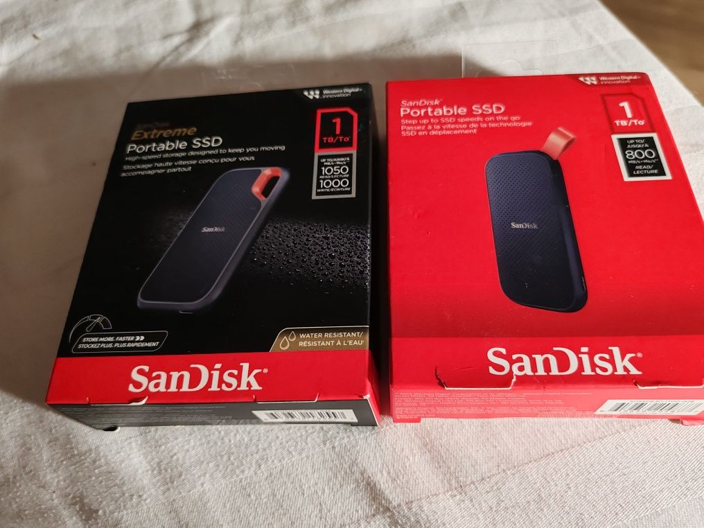 SSD Extern SanDisk Extreme V2 1TB si sandisk portable 1 tb