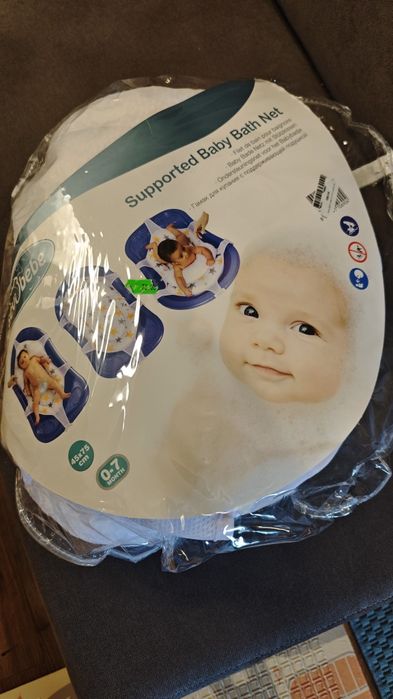 Cadă baie bebe + suport + perna baie