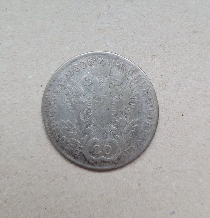 Moneda veche argint 20 kreuzer 1806 A.