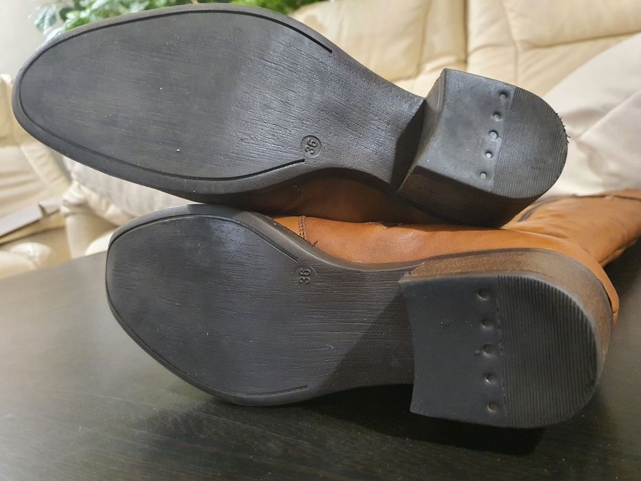 Cizme dama din piele de vițel