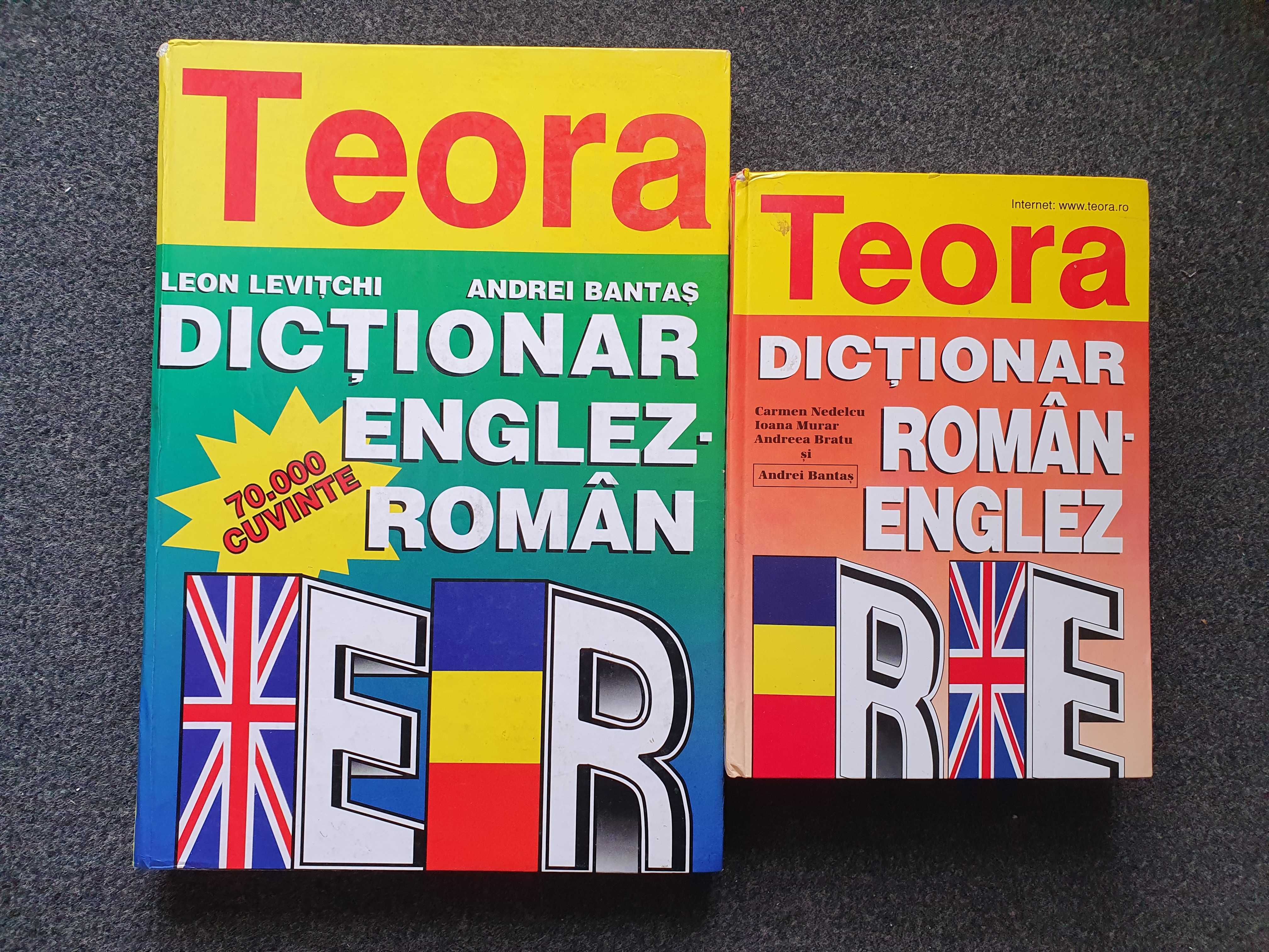 DICTIONAR Englez-Roman si Roman-Englez Levitchi, Bantas (70. 000 cuv.)