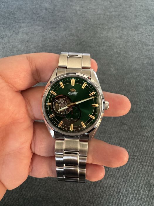 Мъжки автоматичен часовник Orient RA-AR0008E (Semi-skeleton, зелен)