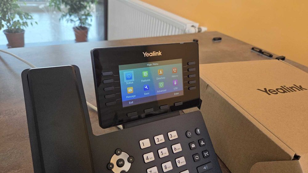 Telefon de birou Yealink SIP-T54W IP Ecran color Bluetooth WiFi NOU
