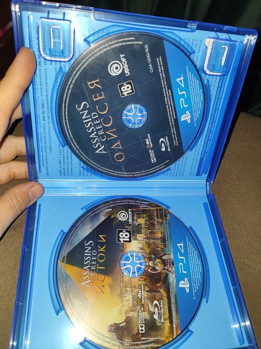 Assassin's Creed Одиссея,Истоки 2диска в коробке игры для PS4