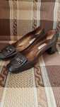 Pantofi piele, maro, Italia, masura 40 1/2,