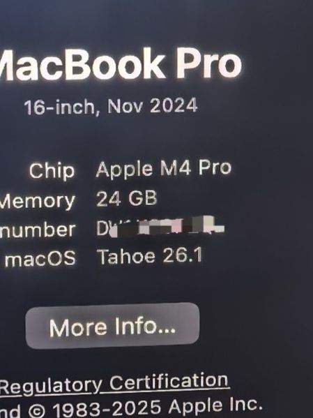 Macbook Pro M4 Pro 16