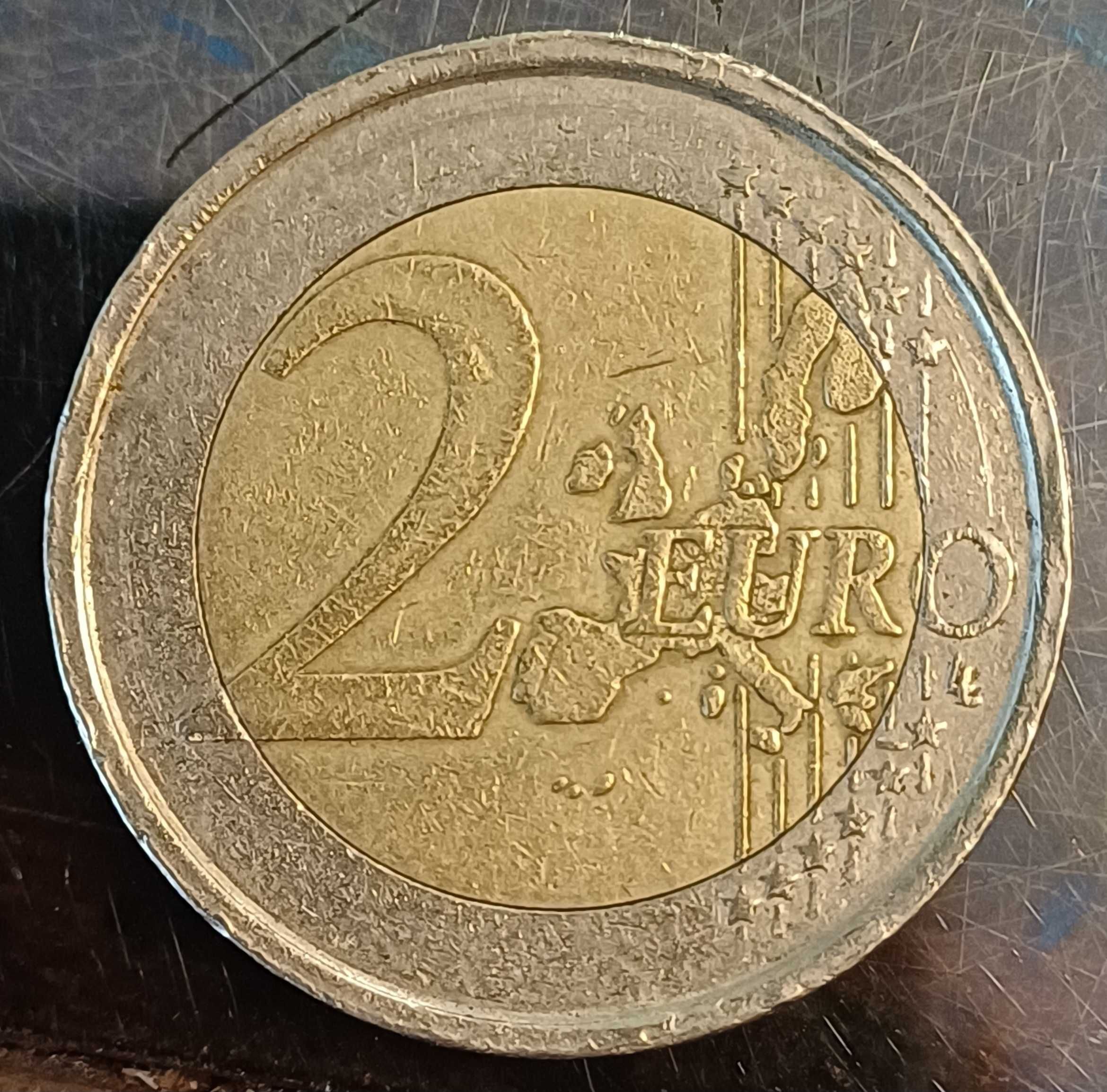Монета от 2 евро с Данте Алигиери