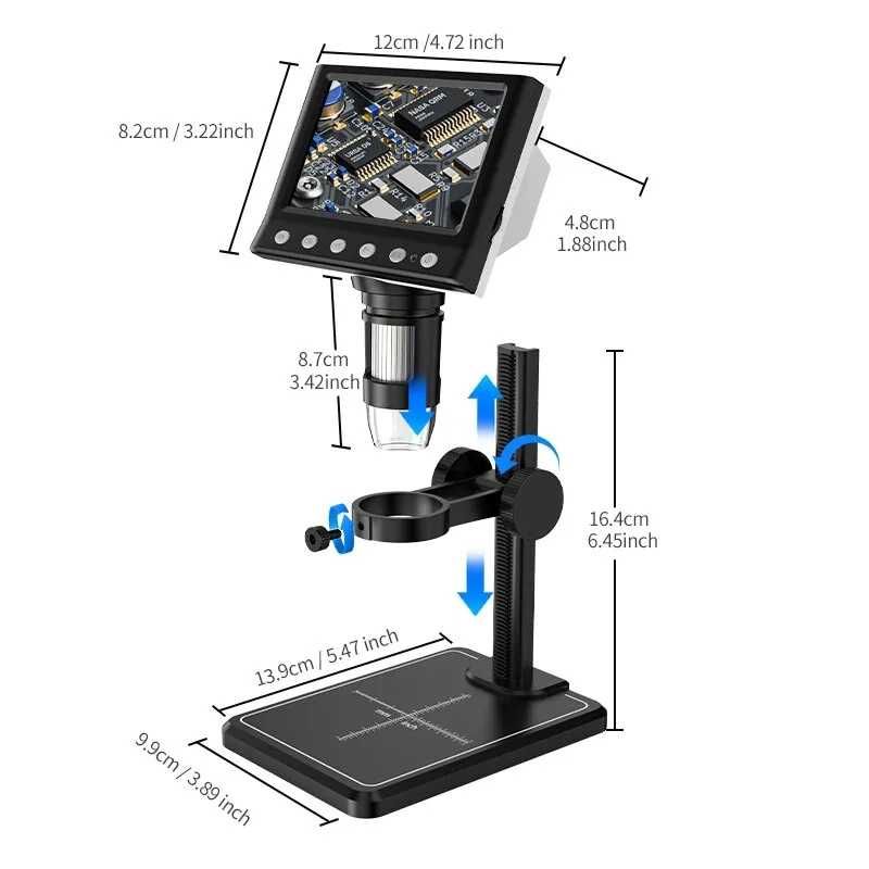 Microscop video ecran LCD 11cm HD