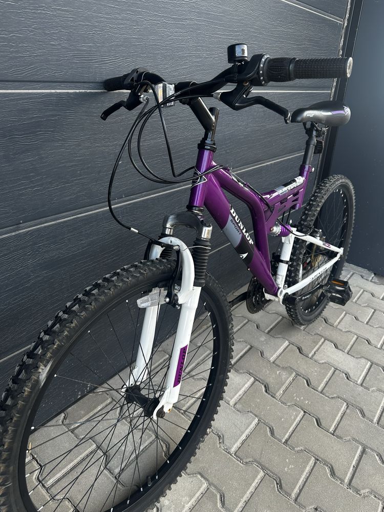 Дамски велосипед Dunlop 26” 3x6 с двойно окачване