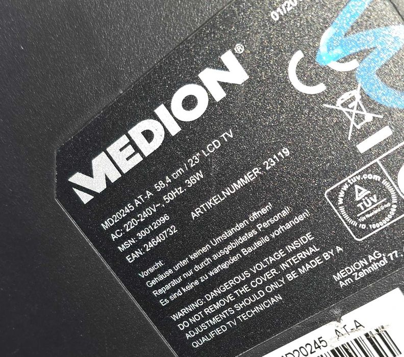 Televizor bucatarie led - Medion MD 20245 - 24 inch/61 cm - impecabil