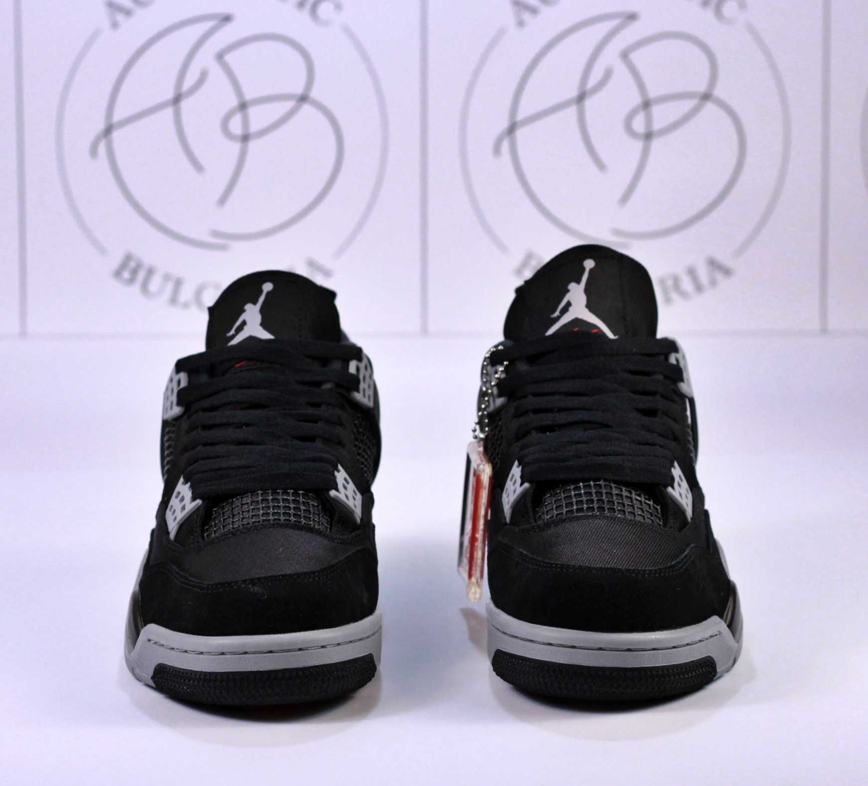 Nike Jordan Retro 4 PSG, Pure Money, Black Canvas, Black Oreo